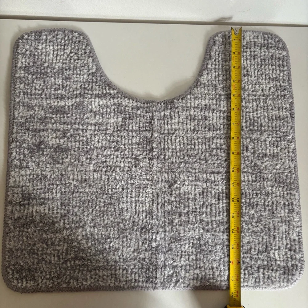 Daiso Gray Bathroom Toilet Mat